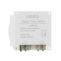 Microordenador Digital CN101A, programador semanal de 7 días, interruptor temporizador electrónico, relé de tiempo de 220V con cuenta regresiva de 12V CC para ventilador de luz