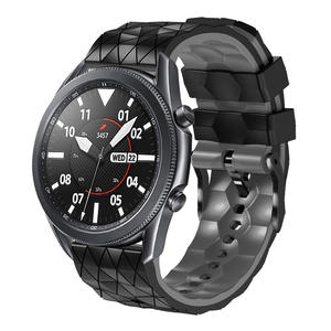 Tschick – <span class=keywords><strong>Bracelet</strong></span> de <span class=keywords><strong>montre</strong></span> intelligente en Silicone à motif de Football de 22mm pour <span class=keywords><strong>Samsung</strong></span> <span class=keywords><strong>Gear</strong></span> S3 Galaxy Watch 46mm - Product Image 5