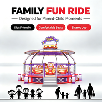 Manège à boules rotatives Galaxy Storm pour enfants, avec LED et structure en PRF, pour parcs d'attractions et fêtes foraines