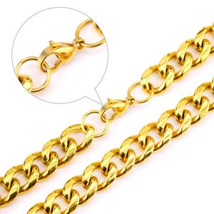 Cadenas Cruzadas de Acero Inoxidable con Baño de Oro de 18k, Diseño Grueso, para Hombres y Mujeres, Joyería de Moda Nueva, Venta al Por Mayor Personalizada - Product Image 5