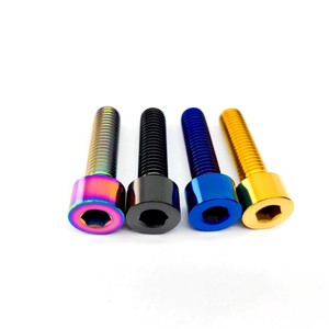 M6 perno de titanio Gr2 M8X20 25Mm perno de cabeza <span class=keywords><strong>Allen</strong></span> de titanio para tornillos de bicicleta Bmx <span class=keywords><strong>tornillo</strong></span> de titanio M3 de bicicleta - Product Image 5