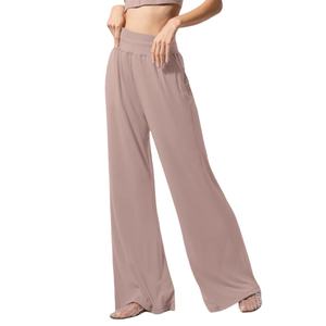 Custom Designed Women's <b>Yoga</b> Sweatpants Plus Size New Arrival Winter <b>Pants</b> with Bow and Lace Decoration Flat Front Style - Product Image 3