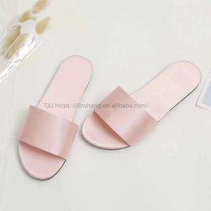Summer High Quality Ladies Sandals and <b>Slippers</b> Wedding Silk Indoor Non-slip Open Toed Ladies <b>Slippers</b> Satin Brides <b>Slippers</b> - Product Image 4