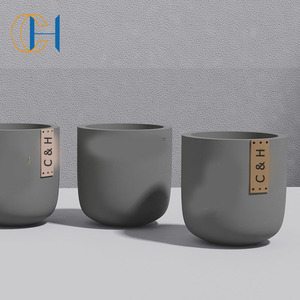 <span class=keywords><strong>CH</strong></span> เทียนหอมถั่วเหลืองธรรมชาติสำหรับตกแต่งบ้านภาชนะทำจากซีเมนต์ลายนูนโลโก้ตามธรรมชาติฉลากส่วนตัว - Product Image 4