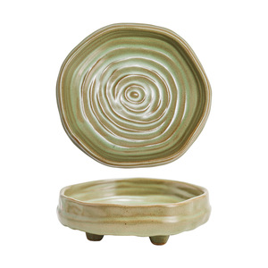 Assiette <span class=keywords><strong>en</strong></span> céramique peinte à la main <span class=keywords><strong>au</strong></span> design vintage créatif, <span class=keywords><strong>en</strong></span> forme d'alien, pour snacks, cornichons, assaisonnements et dîner - Product Image 5
