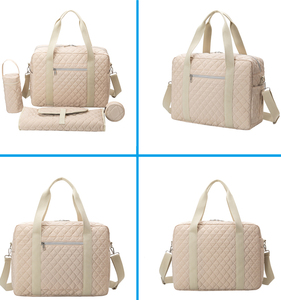 Personalizado de gran capacidad de la moda de <span class=keywords><strong>verano</strong></span> de viaje al aire libre Weekender mochila pañal momia bolsa conjunto de maternidad bebé bolsa de pañales para las mujeres - Product Image 4