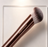 Pinceau Kabuki Synthétique Anglé pour Fond de Teint, Outil de Contour et de Mélange pour Cosmétiques Liquides, Crèmes et Poudres, Maquillage et Polissage du Visage