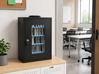 Casier à téléphones portables moderne en acier pour étudiants et personnel, avec serrure à clé durable, pour hôtel, bureau, salle de classe