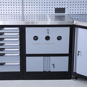 Banc de travail métallique personnalisé et économique pour <span class=keywords><strong>atelier</strong></span> avec tiroirs, pour garage de réparation automobile, armoire à outils, module de poste de travail - Product Image 3