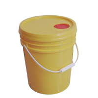 Tutup Ember Plastik Tebal Daur Ulang 20L Kedap Udara Ramah Lingkungan XINQIANG untuk Kemasan Bubuk, Warna Kustom, Pesanan Khusus