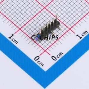 HX PZ1.27-1x6P TP-YQ Pin Header SMD,P=1.27mm Connector 1x6P 1.27mm Pin Header Vertical Mount - Product Image 1