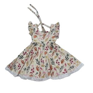 Qingli OEM Cute Toddler Easter <strong>Dress</strong> Baby Frock <strong>Girl</strong> <strong>Dress</strong> <strong>With</strong> Lace Hem Kids Clothes Wholesale China - Product Image 2
