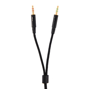 สายเคเบิลต่อแยก PC ถักสำหรับ Kingston Hyperx Cloud Stinger Mix ชุดหูฟังสำหรับเล่นเกม - Product Image 2