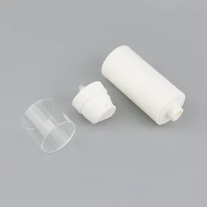 Botol Lotion pompa tanpa Udara 4OZ hitam plastik kemasan 30ml 50ml 100ml 150ml untuk kosmetik botol perawatan kulit matte