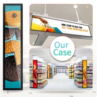 Affichage numérique pour étagères de magasin de détail, centre commercial, écran ultra fin, publicité, écran LCD haute luminosité, barre d'affichage LCD extensible