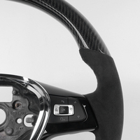 Volant de direction en Fiber de carbone véritable adapté à VW Golf 7 MK7 MK6, disponible en 6 GTI