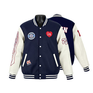 Chaqueta Universitaria de Béisbol Personalizada de Alta Calidad con Bordado de Letras, Diseño Gratuito - Product Image 2