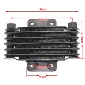 Refroidisseur d'huile de moto en aluminium Zuqing 85 ml pour moteur 100 cc-250 cc - Product Image 2