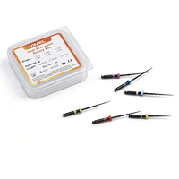 6 unidades/caja Limas Dentales de Níquel Titanio Activadas por Calor, Limas Negras de 21mm, 25mm, 31mm, Lima Rotatoria Súper para Motor Endo
