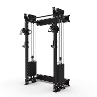 POWERMAN FITNESS Cage de musculation intégrée commerciale, utilisation à domicile, machine Smith multifonctionnelle, cadre de gantry, banc d'entraînement OEM