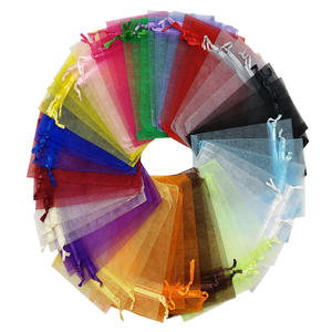 Bolsa de <span class=keywords><strong>organza</strong></span> con cordón, 20x30, 9x12, 8x12, con logotipo - Product Image 2