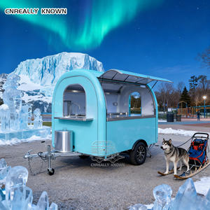 2025 Hot Fast <b>Bbq</b> Burger Pizza Snack Kebab Chips Fiberglass Custom Kitchen Cart Mobile Food Van Truck with DOT - Product Image 1