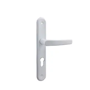 Keamanan Putih Pintu Pvc Pintu Aluminium Lever Handle