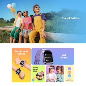นาฬิกาอัจฉริยะสำหรับเด็ก Mibro Kids S1 หน้าจอสัมผัสทรงสี่เหลี่ยม พร้อม GPS กล้องหน้า ระบบสั่งงานด้วยเสียง AI สายซิลิโคนเจล  ติดตามกิจกรรมสำหรับเด็ก - Product Image 3