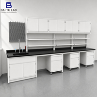 Banc de laboratoire en acier, entièrement en acier, avec plan de travail en résine époxy, pour pharmacie, chimie, recherche, modèle SEFA8M, vente en gros ODM.
