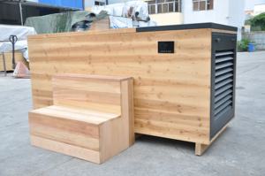 Neues Design Outdoor Kaltwasser-Tauchbecken aus Edelstahl, Eisbad-Whirlpool mit 1-PS-Kühler aus Hemlock-/Fichten-/Zedernholz - Product Image 5