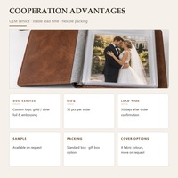 Album photo imperméable et nettoyable avec pages à pochettes en PP, sans acide, pour conserver les souvenirs de mariage