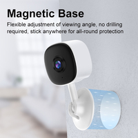 Cámara de Seguridad Interior WiFi 1080P con Gran Apertura F2.0, Detección Humana por IA, Audio Bidireccional, Visión Nocturna, Sensor CMOS Infrarrojo