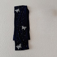 WJN Dot Purement Séduisant Papillon Diamant Sheer Anti-accroc Tricoté Mince Sur-Genou Sexy Collants Cut-to-fit Bows Femmes Bas