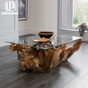 <span class=keywords><strong>Ensemble</strong></span> de tables basses en bois de <span class=keywords><strong>teck</strong></span> massif, design rustique personnalisé pour salon, en racine de <span class=keywords><strong>teck</strong></span> - Product Image 6