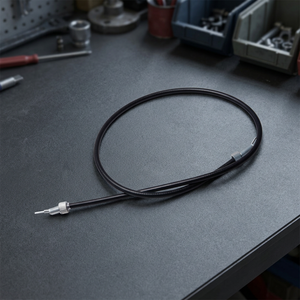 K Star Speedometer Cable for VDO Black 80mm <b>Universal</b> Motorcycle <b>Parts</b> Metal with Rubber - Product Image 3