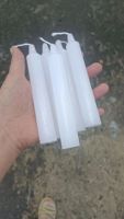 Bougeoirs ménagers blancs Lot de 72 bougies de dîner de 6 pouces de haut pour les églises de vacances