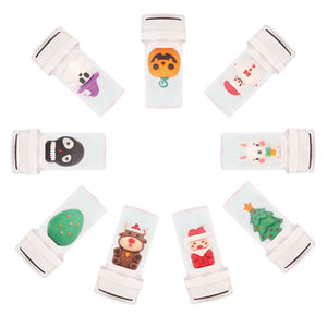 <span class=keywords><strong>Tampon</strong></span> en plastique souple à motif de dessin animé mignon, cadeau de récompense <span class=keywords><strong>pour</strong></span> enfants, <span class=keywords><strong>tampon</strong></span> de poupée, cadeaux décoratifs fantaisie sur le thème de Pâques, Halloween, Noël - Product Image 2