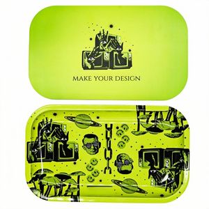 Vendita calda all'ingrosso su misura Logo rotolamento vassoio smerigliatrice Set accessori per fumare erba vassoio di rotolamento - Product Image 4