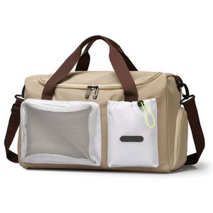 2026 Hot Sale Unisex Custom Logo <b>Travel</b> Duffle <b>Bag</b> Sports Gym Polyester Zipper Crossbody <b>Bag</b> Weekend Fitness <b>Bag</b> <b>for</b> <b>Men</b> Women - Product Image 4