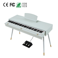 Piano numérique à action marteau, noir, clavier en bois massif, piano à queue