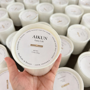 เทียนหอม AIKUN ธรรมชาติ เป็นมิตรกับสิ่งแวดล้อม สำหรับการผ่อนคลายที่บ้าน การทำสมาธิ โรงแรม สปา ตกแต่งเทศกาล - Product Image 3