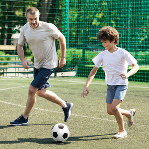 Pallone da <span class=keywords><strong>Calcio</strong></span> per Allenamento Bambini, Regalo di Natale, Cucito in PVC Resistente, Misure 3/4/5, Ufficiale da Partita con Pompa e Borsa - Product Image 5