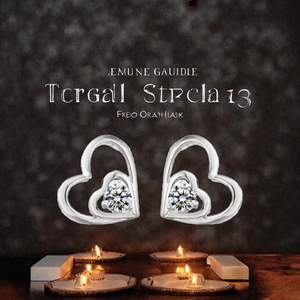 ต่างหูเงินแท้ 925 รูปหัวใจคู่ ประดับเพชรซิคอน สไตล์น่ารัก แฟชั่นใหม่มาแรง เหมาะเป็นของขวัญสำหรับผู้หญิงและเด็กผู้หญิงในโอกาสหมั้นและงานแต่งงาน - Product Image 3