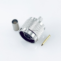 Conector Macho Tipo N para Cable RG58 RG223 RG400 LMR195 LMR200