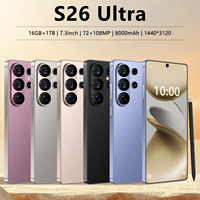 Teléfono Inteligente Android 15, 16GB+1TB, Desbloqueado, Procesador Deca Core, Red 5G, Pantalla Completa de 7.3 Pulgadas, para S26Ultra