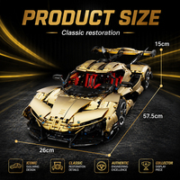 TGL T5012C MOC, Modelo de Coche Deportivo, Bloques de Construcción para Armar, Rompecabezas, Juguetes de Exhibición para Niños y Adultos, Regalo, 3668 Piezas