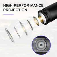 Projecteur de bienvenue LED 3D pour portière de voiture, nouveau modèle, pour BYD Han Song Pro Plus Tang Destroyer 07, lampe de courtoisie à effet d'ombre fantôme en verre de quartz