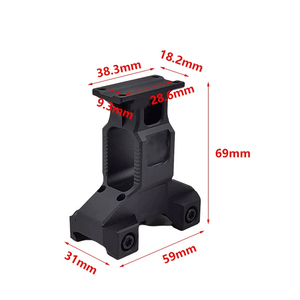 Red Dot Riser nâng cao phạm vi gắn kết cho <span class=keywords><strong>mro</strong></span> quang phản xạ <span class=keywords><strong>Sight</strong></span> 2.91 "Chiều cao trung tâm với 20mm tiêu chuẩn gắn kết cho săn bắn - Product Image 6