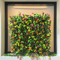Vente en gros populaire de panneaux de gazon vert artificiel mur de feuilles Faux buis haie mur de toile de fond d'herbe pour la décoration intérieure de mariage