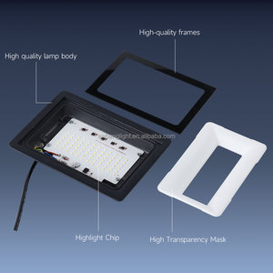 <span class=keywords><strong>Projecteur</strong></span> LED extérieur à faisceau large, haute luminosité, construction en aluminium, conforme aux normes CE et RoHS, SMD, IP65, 50W-400W, léger, angle de faisceau de 120° - Product Image 2